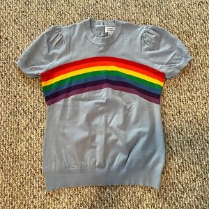 Rainbow Puff Sleeve Top